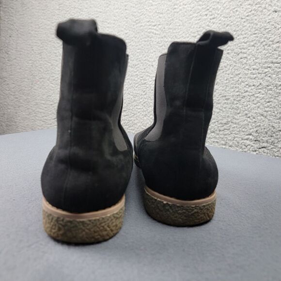 Comfortview Nyla Boots Womens 9M Black Suede Chelsea Ankle Boots Booties Almond - Picture 5 of 13